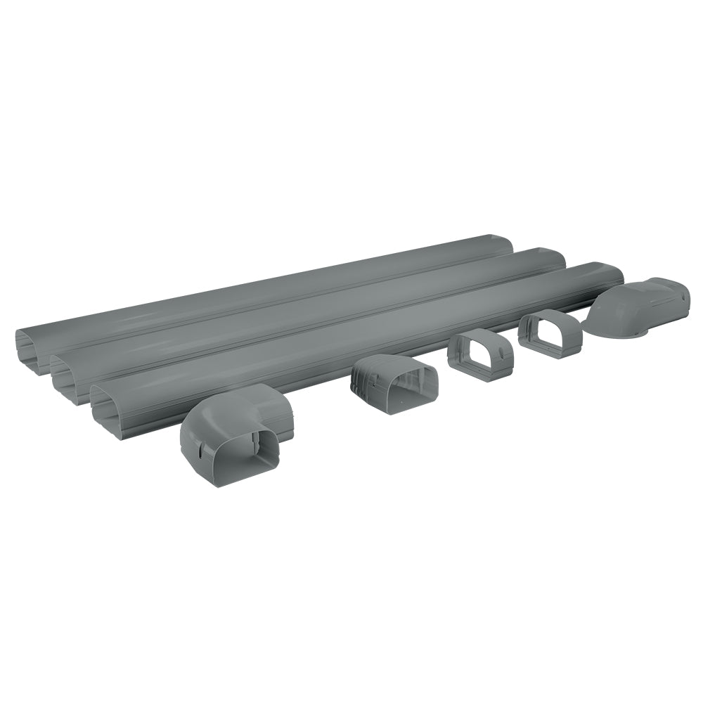 LineGuard 4.5 in. 16-Piece Complete Line Set Cover Kit for Ductless Mini-Split or Central System